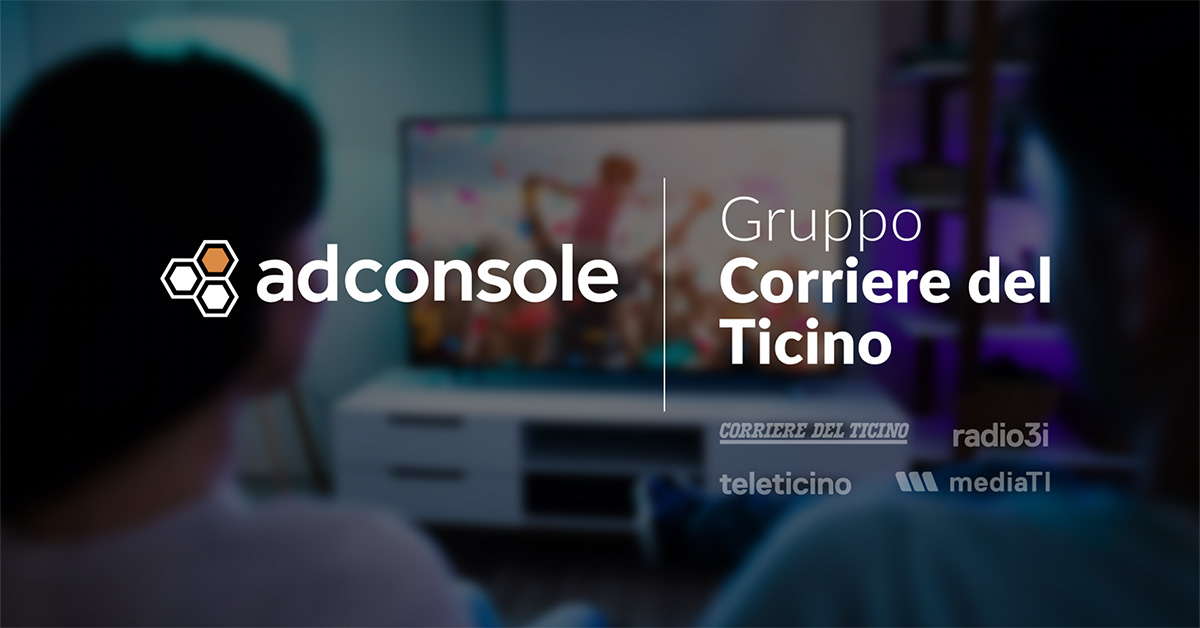 Audienzz consente ora la gestione di campagne radiofoniche e televisive tramite Adconsole e amplia la partnership con il Corriere del Ticino